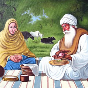 Baba Buddha Jee with Mata Ganga Jee Baba Buddha Jee with Mata Ganga Jee